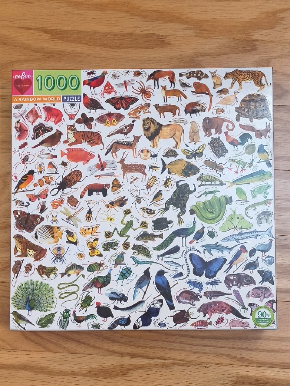 eeboo A Rainbow World 1000-Piece Puzzle NWT